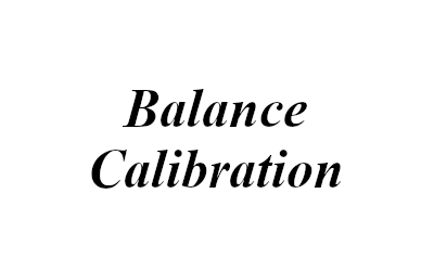 Balance Calibration